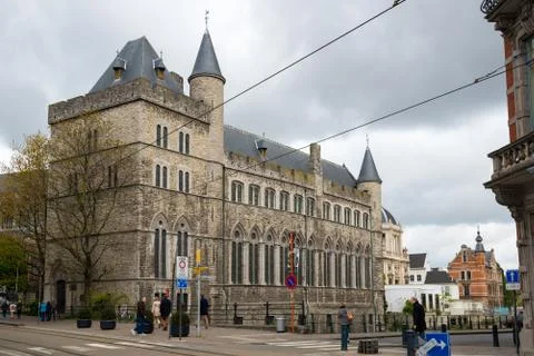 Castle of Gerald the Devil - gothic building in Ghent, Belgium Stock Photos