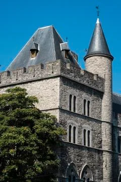 Castle of gerald the devil Stock Photos