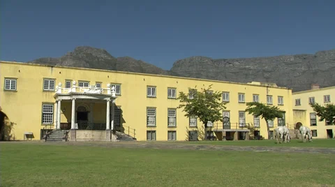 Castle of Good Hope inner courtyard, Cape Town Stock Footage 37761691
