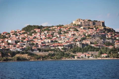 Castle in greece Stock Photos