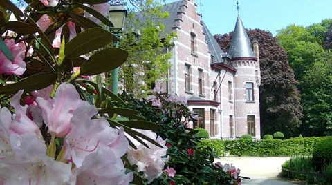 Castle in the Groenenberg park. Stock Footage 37729671