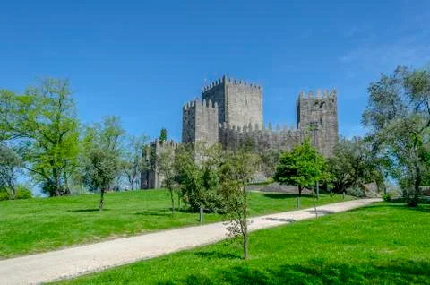 Castle of Guimares Stock Photos