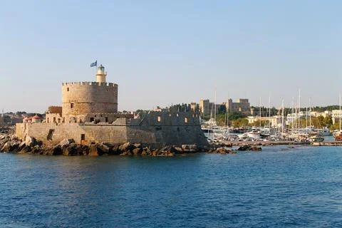 The Castle on the harbor Stock Photos