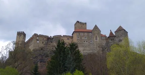 Castle of Hardegg in Austria Stock Photos