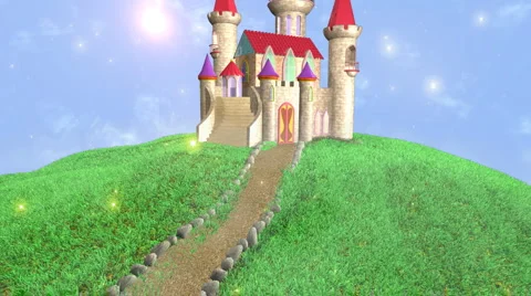 Castle HD Alpha Stock Footage 6524061