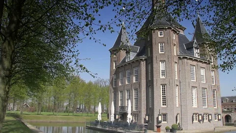 Castle Heemstede in The Netherlands Stock Footage 74932939