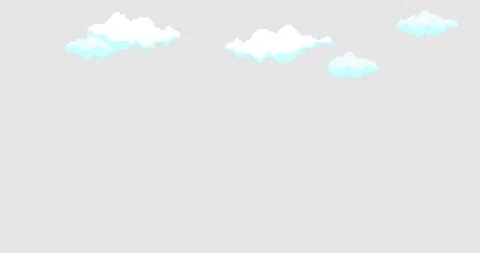 Castle on the hill. Animation of old style pixel game. Pixel art game background Stock Footage 315524940