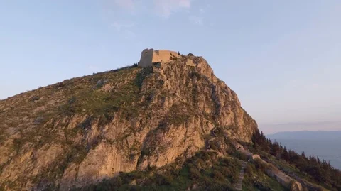 Castle hill ascent 스톡 동영상 106346283