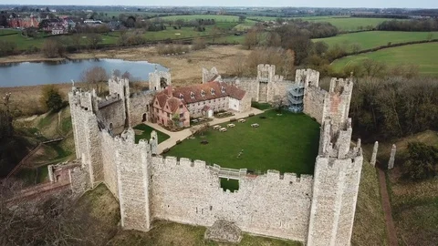 Castle on a hill Stock Footage 91553548