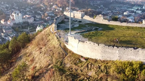 Castle on the hill Stock Footage 165421978