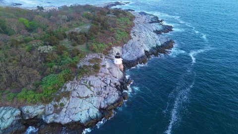Castle Hill Lighthouse Newport Rhode Island Stock Footage 335240231