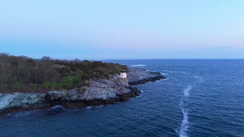 Castle Hill Lighthouse Newport Rhode Island Stock Footage 335240262