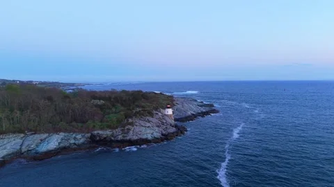 Castle Hill Lighthouse Newport Rhode Island Stock Footage 335240264