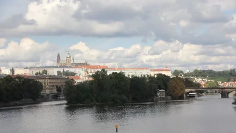 Castle Hill in Prague 스톡 동영상 141141061