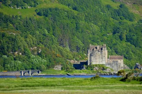 Castle On A Hillside 스톡 사진