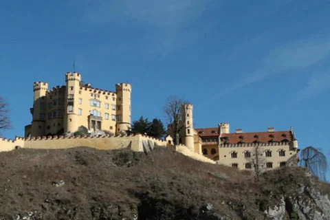 Castle Hohenschwangau Stock Footage