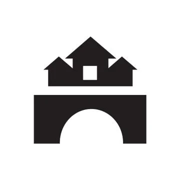 Castle icon Stock Illustration