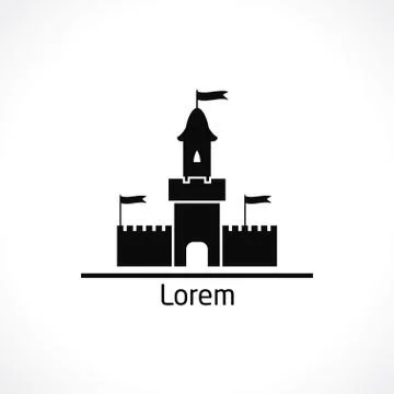 Castle icon Stock Illustration