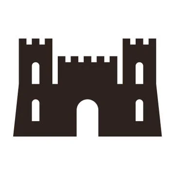 Castle icon Stock Illustration