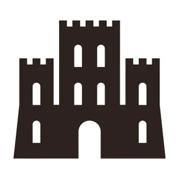 Castle icon Stock Illustration