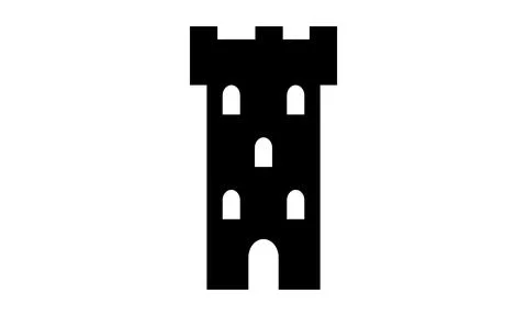 Castle Icon Vector Illustration Design Stock Illustration