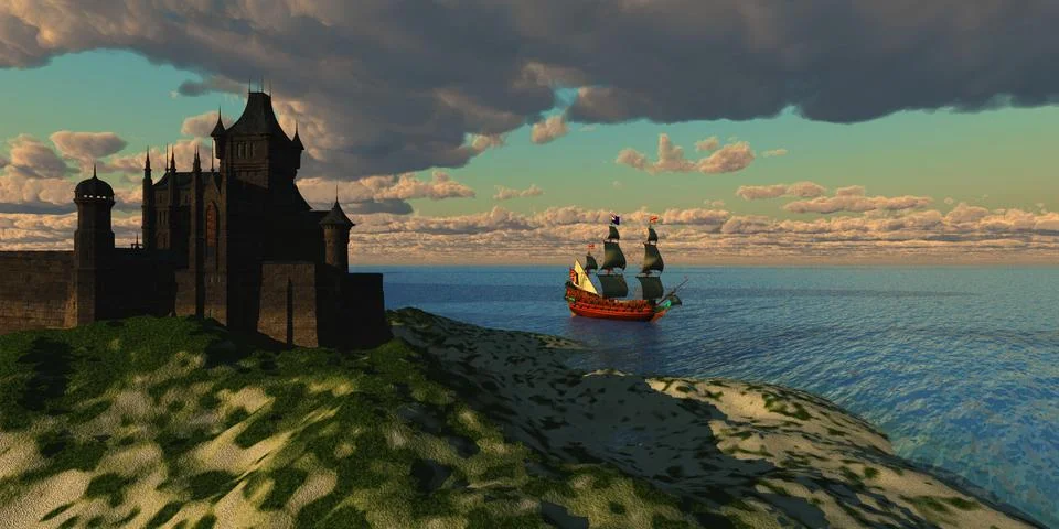 Castle Stock Illustration