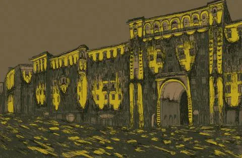 Castle Stock Illustration