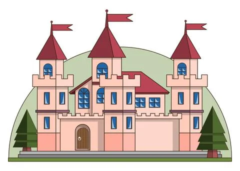 Castle. Illustrazione stock