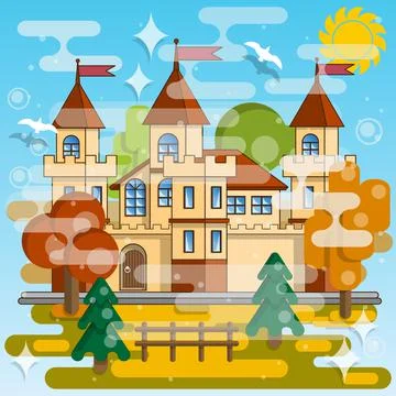 Castle. Stock Illustration