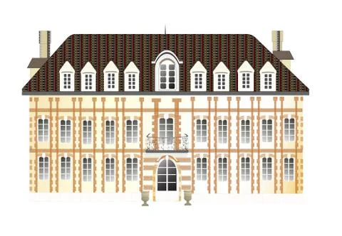 Castle, illustration, vector Stock Illustration