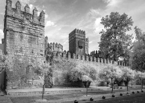 Castle in Infrared Stock Photos