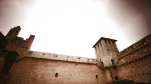 Castle interior Stock Footage