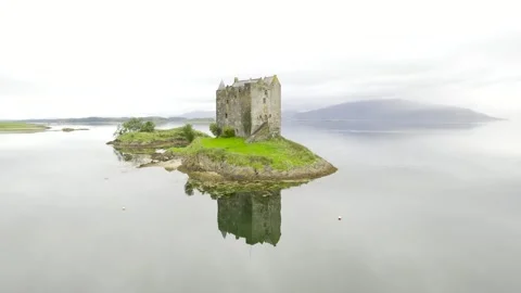 Castle on an island 4 Stock Footage 263143827