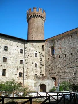 Castle of Ivrea Stock Photos