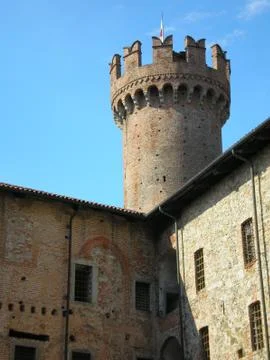Castle of Ivrea Stock Photos