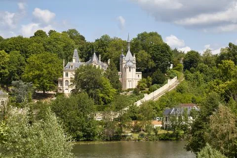Castle of Jonval in Pierrefonds Stock Photos