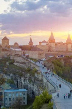 Castle in Kamianets-Podilskyi Stock-Fotos