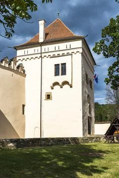 Castle in Kezmarok towny, Slovakia Stock Photos