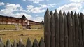 Castle in Kyivan Rus park, Kopachiv village HD Footage