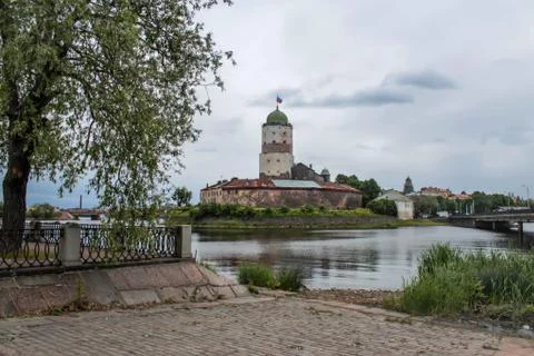 Castle at the lake Stock Photos