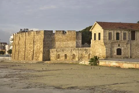 Castle in Larnaca. Cyprus Stock Photos