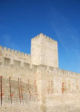 Castle in lisbon Stock Photos