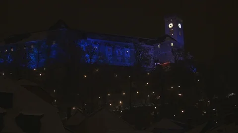 Castle in Ljubljana Stock Footage 87088544