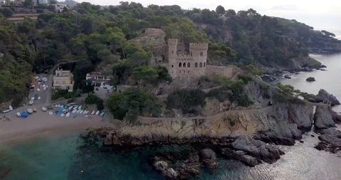 Castle Lloret de Mar 02 Stock Footage 91154705