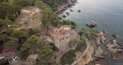Castle Lloret de Mar Stock Footage 91154292