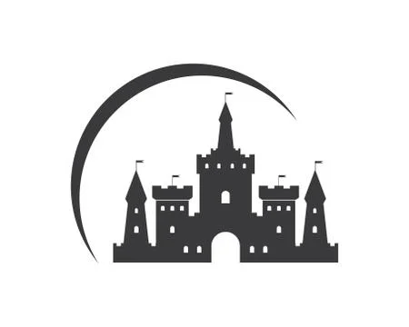 Castle logo icon vector illustration design Stock-Illustration