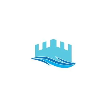 Castle Logo Template vector symbol Illustration