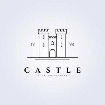 Castle logo vector illustration design Stock Illustration