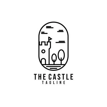 Castle logo vector illustration design, creative logo Stock Illustration