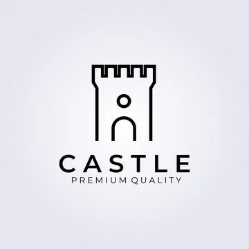 Castle logo vector illustration design Stock Illustration